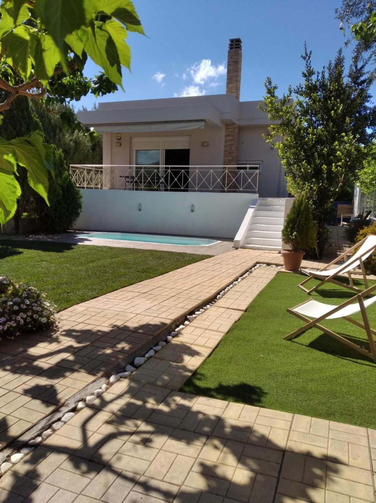 Cozy Villa Vita Lagonisi Kalivia Thorikou Exteriér fotografie